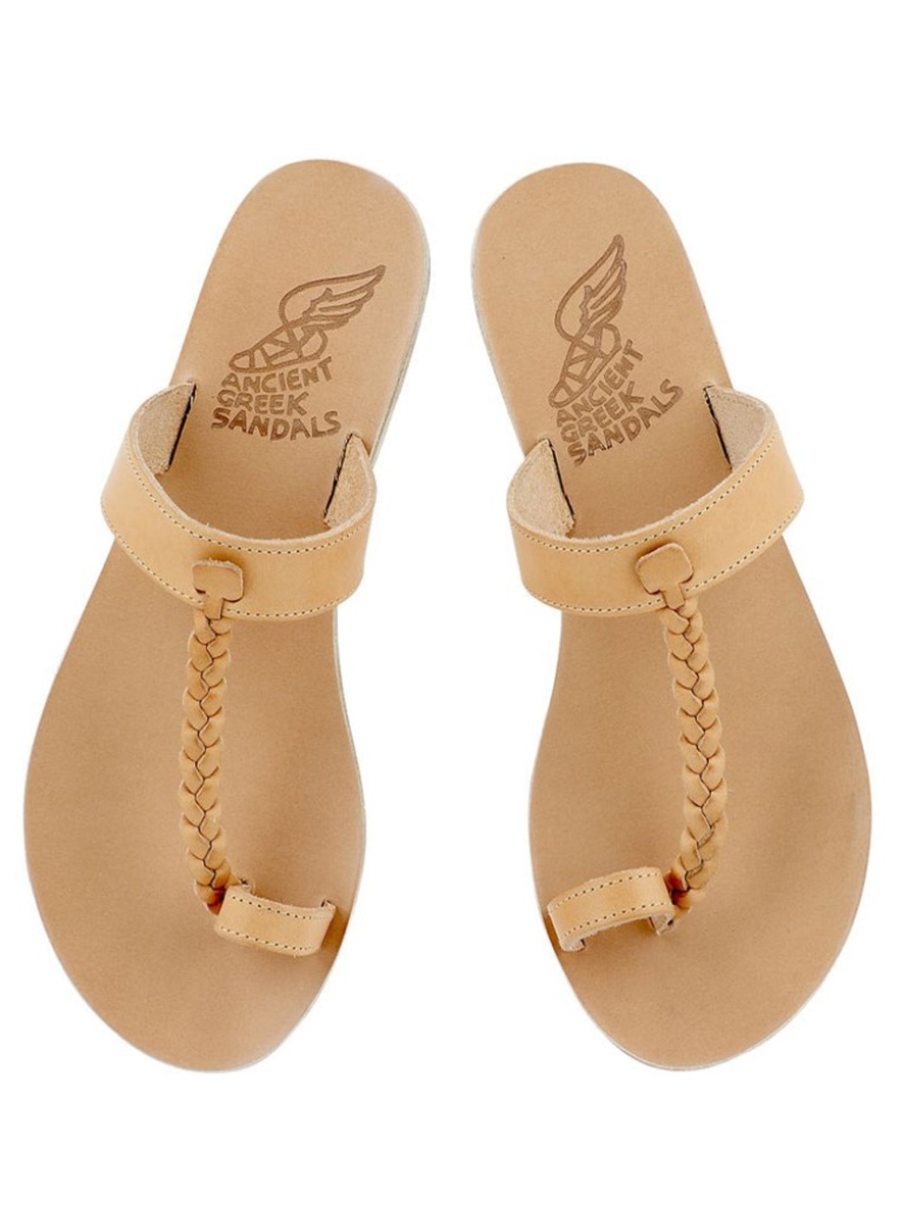 Ancient Greek Sandals Melpomeni Natural Leather 37